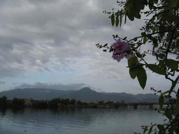 View across river from Kampot.