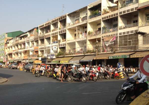 Busy street Phnom Penh