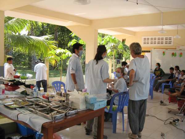 Mobile Dental and Medical Clinic at an orphanage in Phnom Penh.